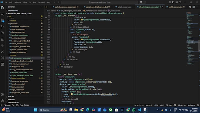 build flutter app with API integration fast