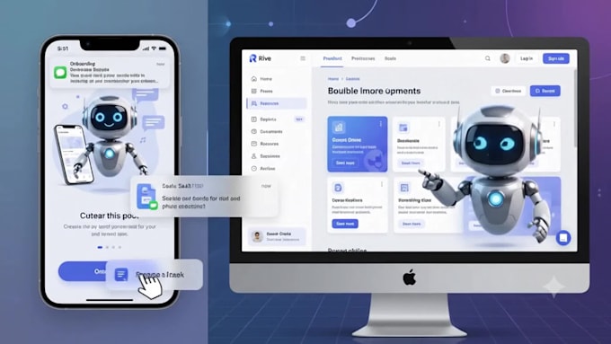 create character mascot rive and lottie animations for web and app