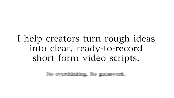 turn your ideas into viral short form video scripts