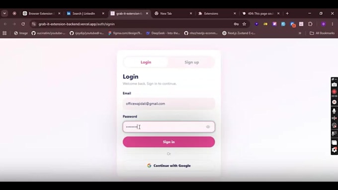 develop any kind of extension script for chrome