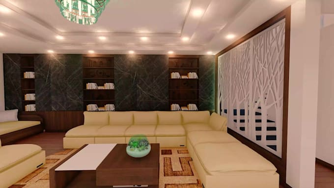 provide interior design services with professional 3d interior rendering