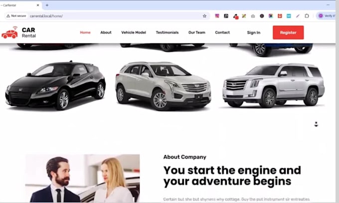 build a vehicle booking app for a car rental system