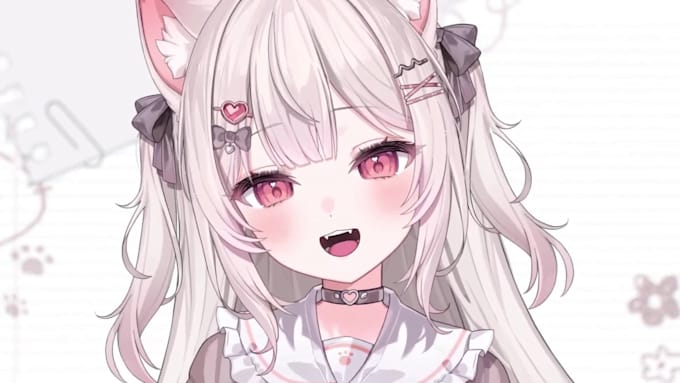 design 2d vtuber model, live2d vtuber model, live2d rigging, vtuber avatar anime