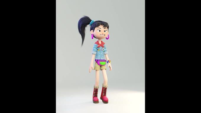 animated your 3d character in blender