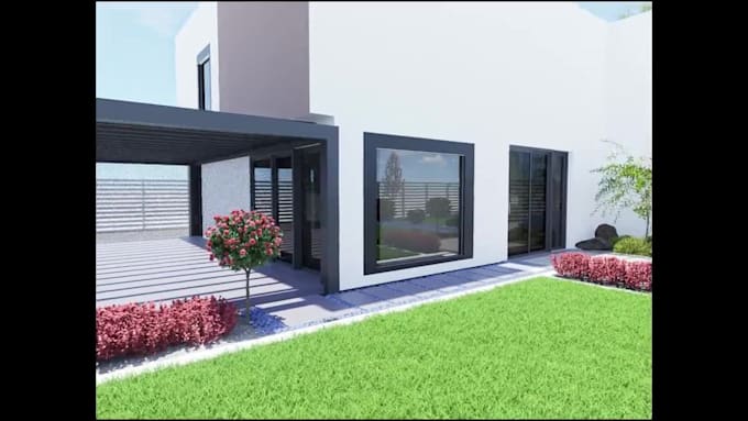 create professional 3d landscape design, garden plan and planting layout