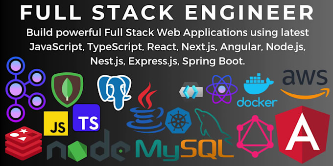 build a full stack web application using react angular nodejs and spring boot