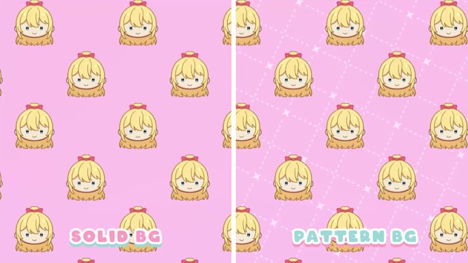 animate ych chibi wallpaper pattern seamless loop