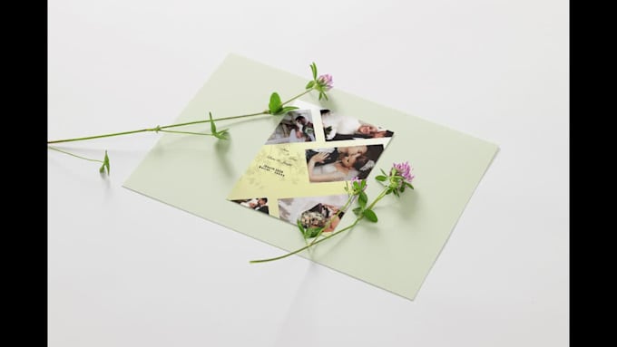 design a beautiful and elegant wedding invitation card
