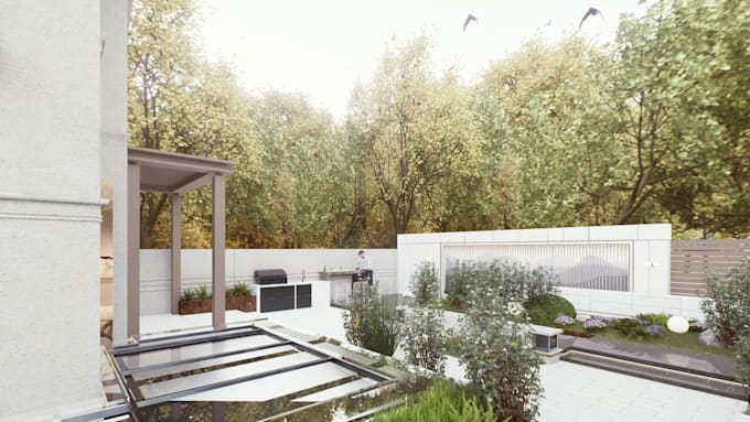 create realistic 3d landscape design and rendering