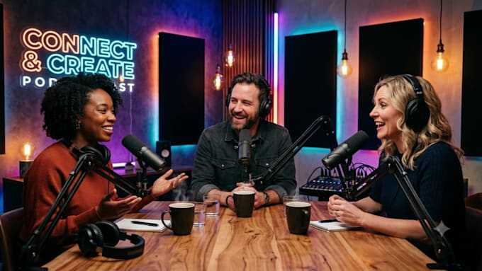 podcast and interview youtube thumbnails