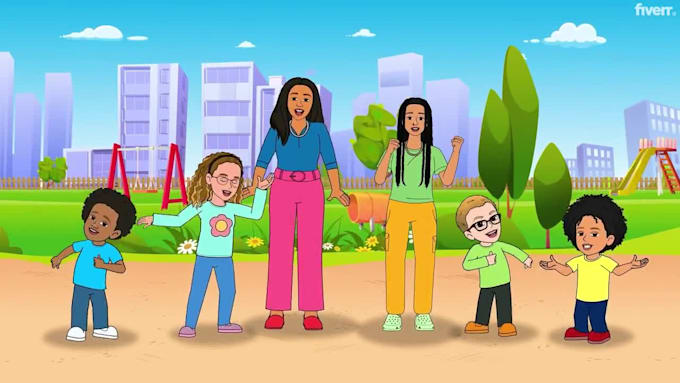 cartoon animation video and 2d character animation