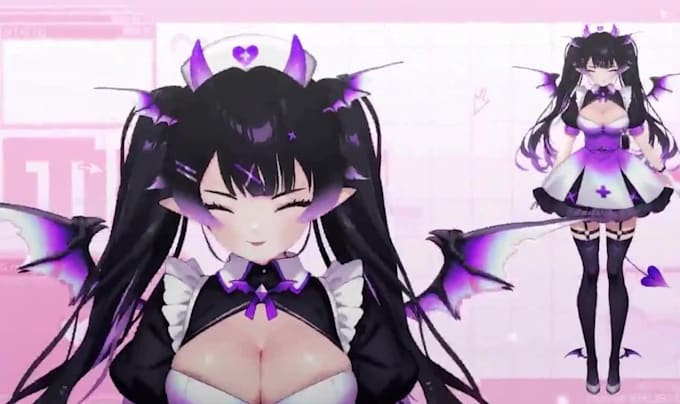 design and rig live2d vtuber model, 2d vtuber model, vtuber model, anime vtuber
