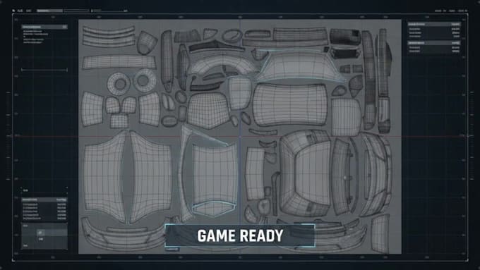 uv map and unwrap your 3d car model for game assets and high quality rendering
