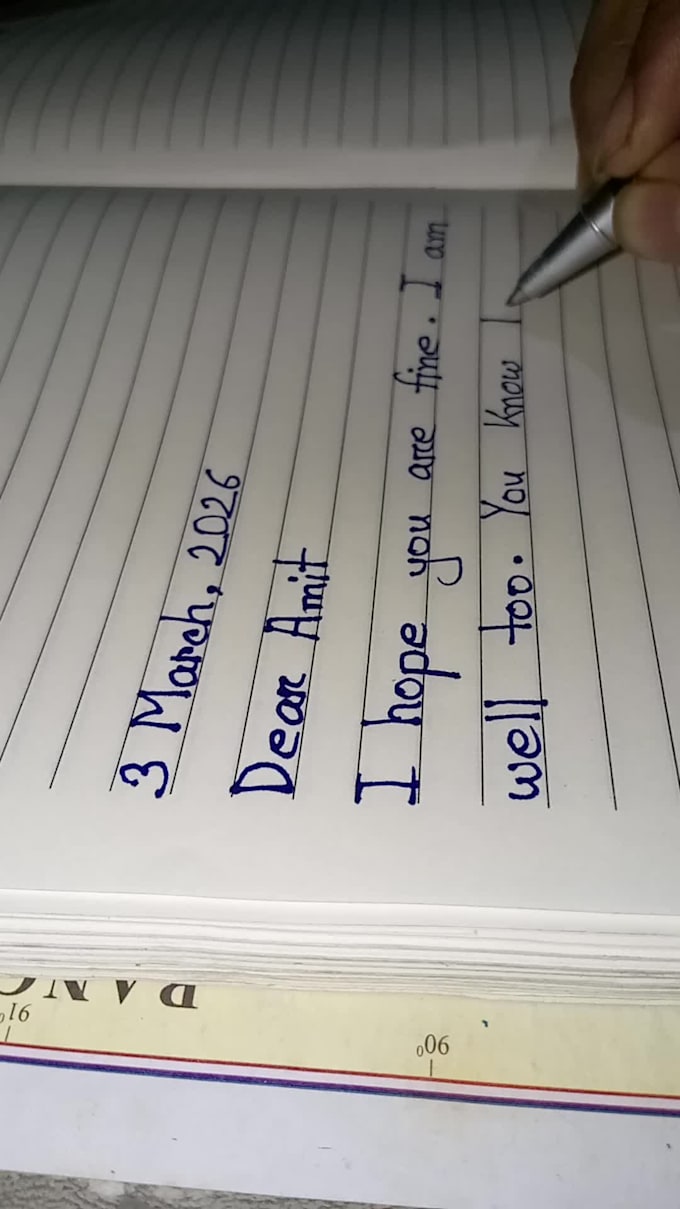 write anything  with my beautiful handwriting