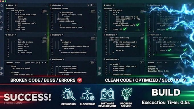 do expert python programming, java programming, and cpp projects