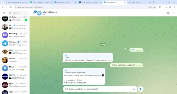 build a custom ai telegram chatbot powered by google gemini