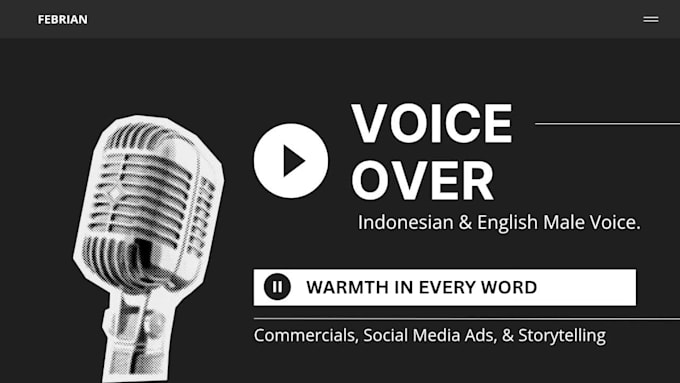 record english and indonesian voice over