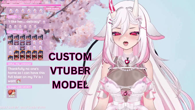 design and rig anime live2d vtuber model and pngtuber avatar