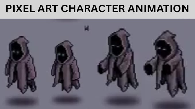 do pixel art animation, pixel sprite sheet and pixel game asset for video game