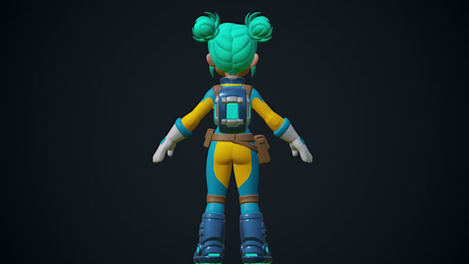 do 3d character modeling of your game ready character