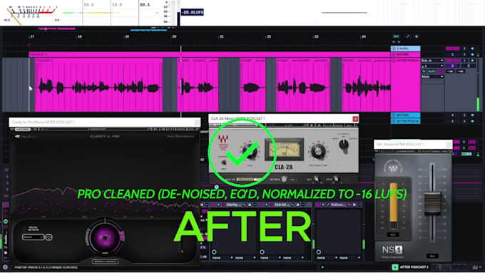 edit and master your podcast to broadcast quality