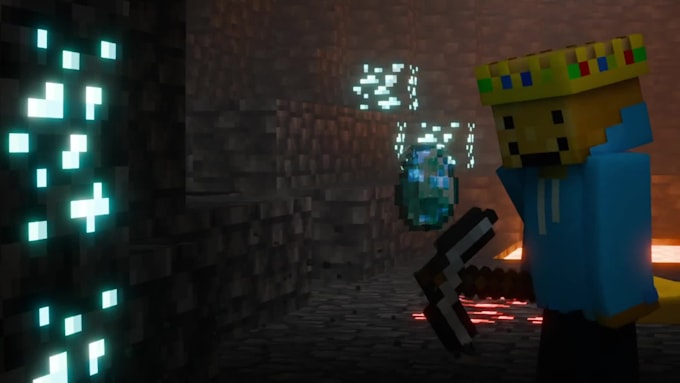 make intro minecraft animations