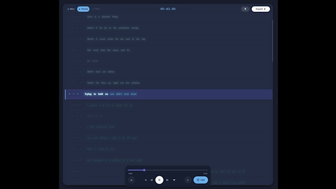 manual lrc lyrics synchronization