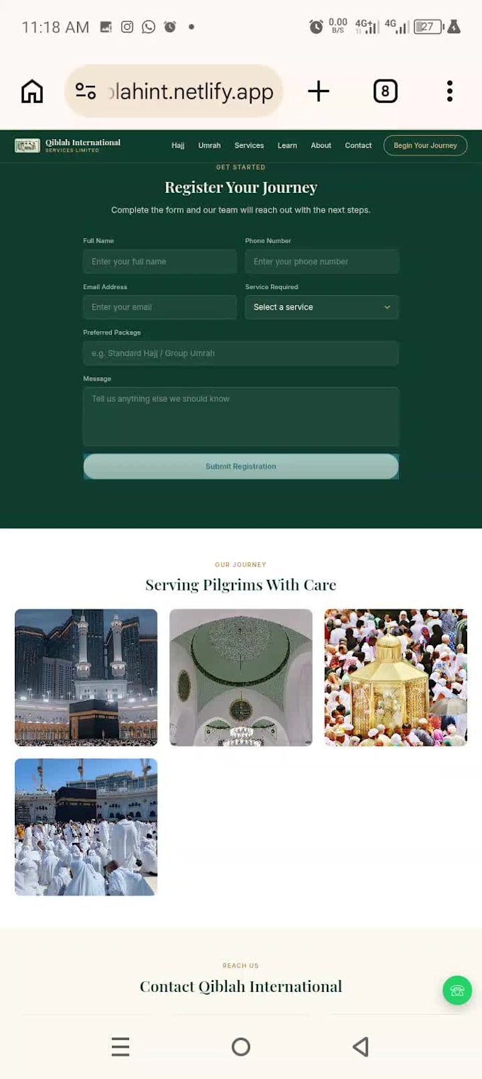 design a modern responsive one page website or landing page