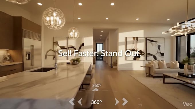 create a professional matterport 360 virtual tour video
