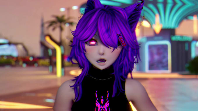 do custom vrchat avatar with face tracking furry 3d model vrc avatar commission