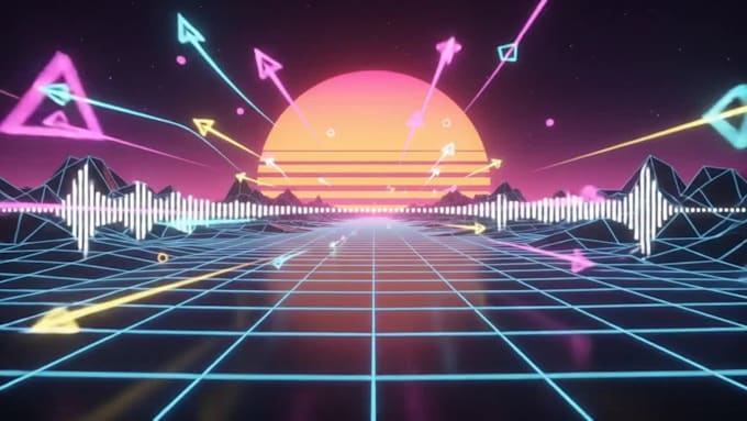 create experimental music visualizer audio reactive 3d animation cinematic video