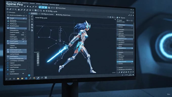 create high quality spine pro character animations