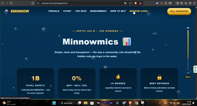 build a premium solana meme coin website with presale