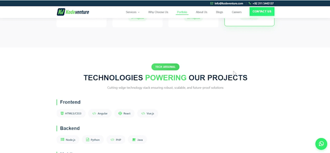 develop a website or web app with CRM and dashboards