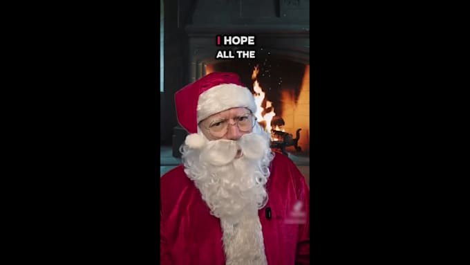 record a classic and lively santa clause voice