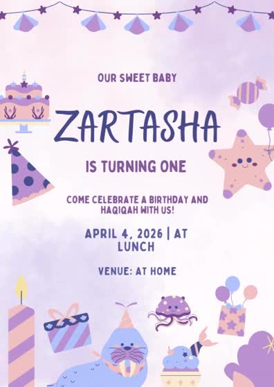 colorful birthday invitations and event flyers