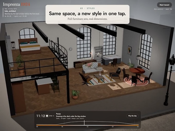 build an interactive 3d interior tour with real daylight