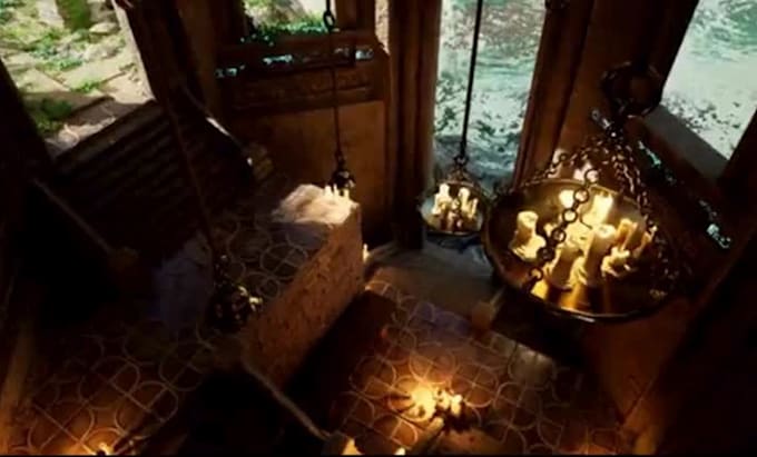 stylized 3d game environment modular open world map unity urp, ue5 level design