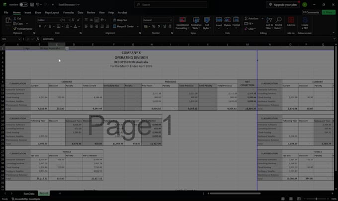 reconcile accounting data, fix excel formulas, and audit spreadsheets