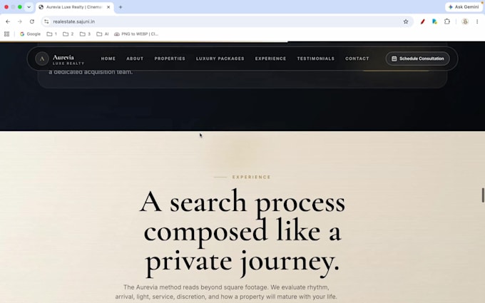 build a premium modern real estate property website