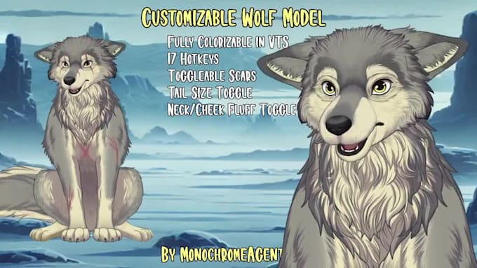 rig and design animal vtuber model, vtuber rigging pet vtuber model live2d model
