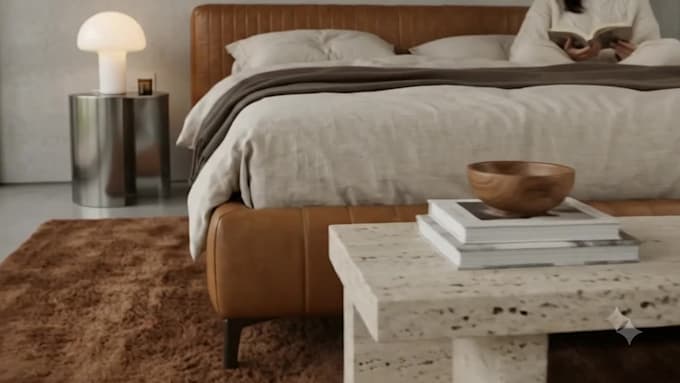 design a 3d rendering of a luxury, and zen interior space