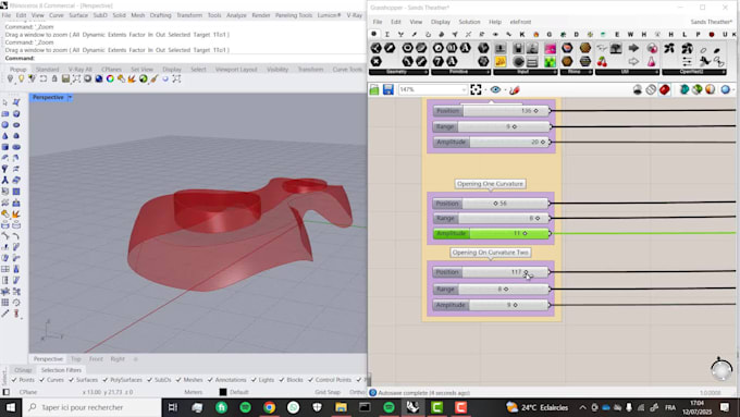 do parametric modelling in rhino and grasshopper