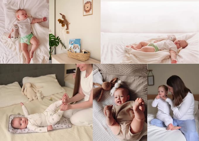 do baby product video for amazon, cozy and lifestyle ad