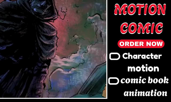 animate cinematic motion comic panels, manga and webtoon trailer