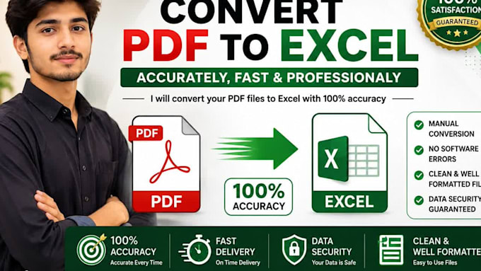 convert PDF excel accurately