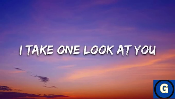 make eye catching lyric video for you