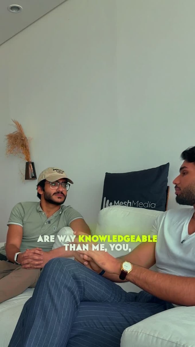 do minimalistic short form talking head reel