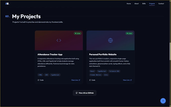 create a responsive portfolio website