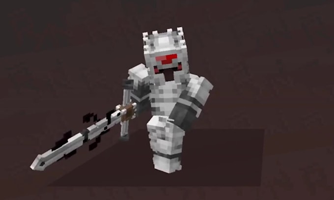 custom minecraft blockbench 3d models bosses, animtions and textures
